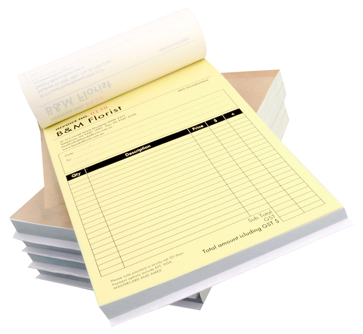 carbonless invoice receipt books specialist agility print